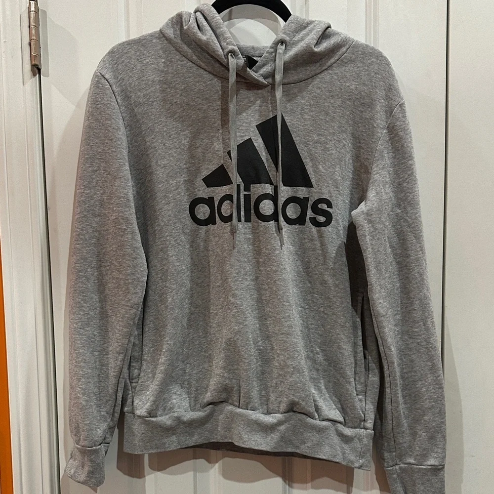 NWOT Adidas Men's Gray Hoodie Sweater size S